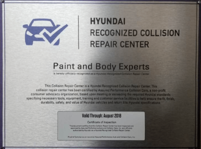 Hyundai Certified Repair Center